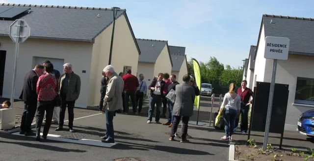 photo  l’inauguration a eu lieu mercredi, au lotissement du jardin du plessis.  &copy;  ouest-france 