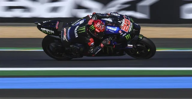 photo  déception du français fabio quartararo sur la première séance d’essai libre qui rate le top 10.  &copy;  le maine libre – denis lambert 