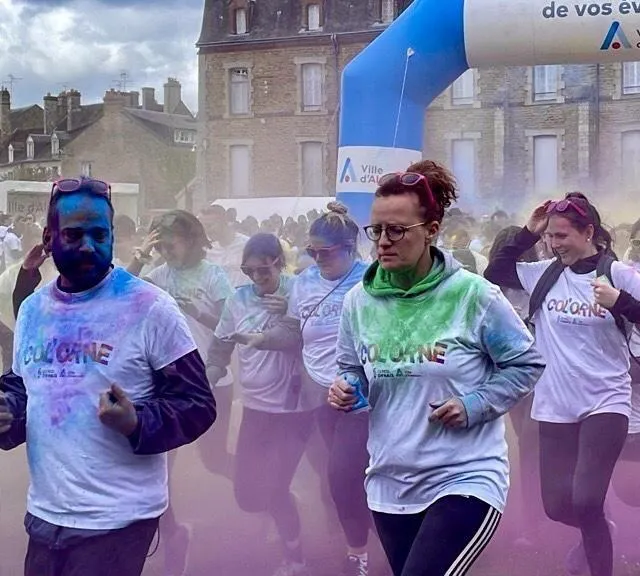 photo certains sont déjà bien colorés au départ !  ©  ouest-france