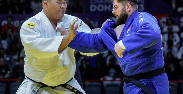 photo  cinquante kilos séparaient le japonais tatsuru saito de joseph terhec lors de la finale.  &copy;  afp 