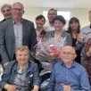 photo  entourés par le conseil municipal, monique, 87 ans et marcel drouin, 94 ans, sont les doyens de la commune. 