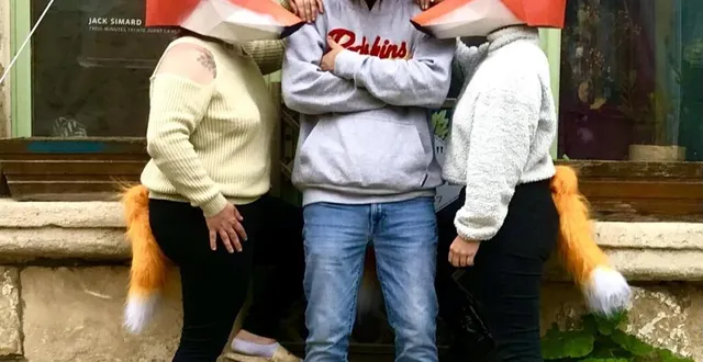 photo  les trois représentants de l’association ren’art.  &copy;  le maine libre 