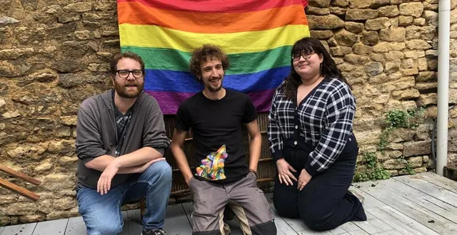 photo  johnny, nathy, et alice, de l’association orn’en ciel à alençon.  &copy;  ouest-france 