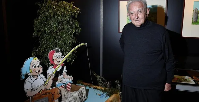 photo  jean-louis pesch, qui a illustré les albums de sylvain et sylvette de 1956 à 2022, est décédé à l’aube de ses 95 ans, mercredi 17 mai.  &copy;  archives thomas brégardis / ouest-france 