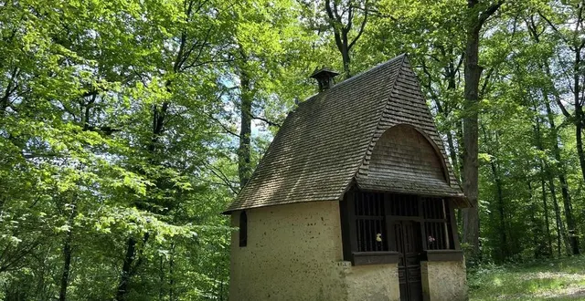 photo  la chapelle sainte-anne, construite en 1626, trône toujours dans la forêt de vibraye (sarthe).  &copy;  yanne boloh 