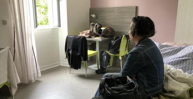 photo cécile, expulsée vendredi du logement qu’elle occupait depuis novembre 1999.