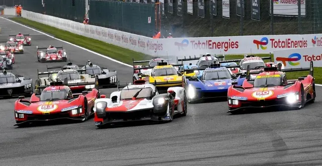 photo  après un départ perturbé par la pluie, toyota a déroulé et fait le doublé à spa-francorchamps.  &copy;  le maine libre – yvon loue 