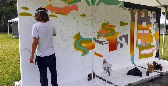 photo  comme chaque année, le public pourra voir à l’œuvre des street-artistes de tous horizons au parc du gué-de-maulny.  &copy;  ouest-france 