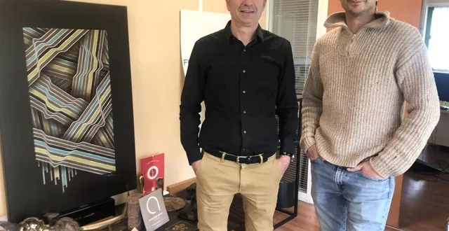 photo  paul et yves macheret entendent passer, grâce à cette extension, de l’artisanat à l’industrie.  &copy;  photo le maine libre 