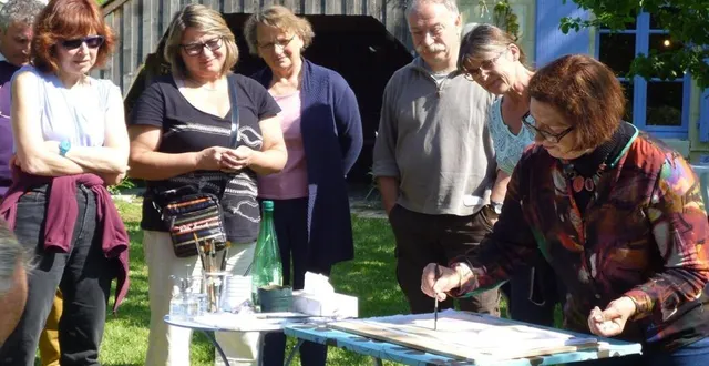 photo  outre des démonstrations, l’artiste organise un vide-atelier dimanche et lundi  &copy;  le maine libre 
