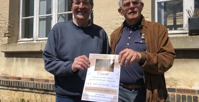 photo  alain weill et louis hamel, en charge de la saison musicale d’écouché-les-vallées (orne).  &copy;  ouest-france 