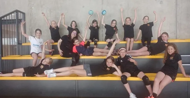 photo  l’équipe u11 filles prête pour la finale coupe sarthe de handball. samedi 27 et dimanche 28 mai, dès 10 h, au gymnase de loué.  &copy;  ouest-france 