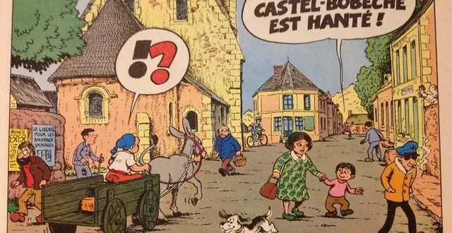 photo  en 1977, la chapelle-gaugain apparaît dans le mystère de castel-bobêche   &copy;  jl j.l. pesch / éditions le lombard 