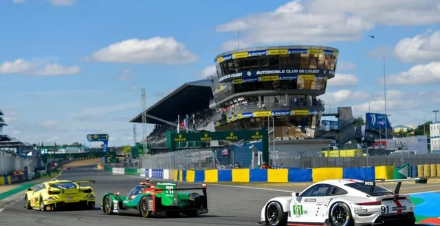 photo  le circuit des 24 heures du mans est l’un des circuits d’endurance les plus longs du monde.  &copy;  archives daniel fouray / ouest-france 