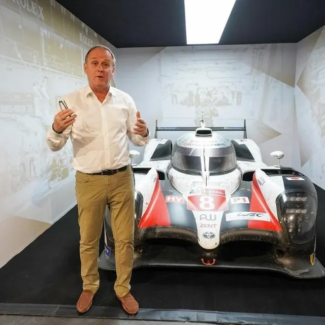 photo le musée des 24 heures du mans reçoit les lauréates depuis 1923. fabrice bourrigaud, patron du musée, devant la toyota lauréate en 2018.  ©  ouest-france