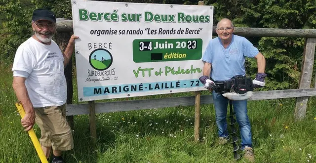 photo  les bénévoles de bercé sur deux roues s’activent pour annoncer l’événement.  &copy;  ouest-france 