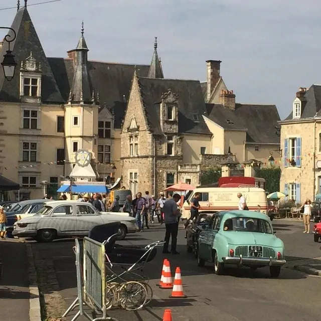 photo en juillet 2018, une scène du film « le mans 66 » a été tournée dans le vieux-mans. le circuit des 24 heures a été recréé aux états-unis.  ©  archives ouest france