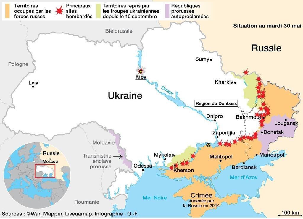 Carte Guerre En Ukraine Attaque De Drones Sur Moscou Kiev De Nouveau Frappée Le Point Du