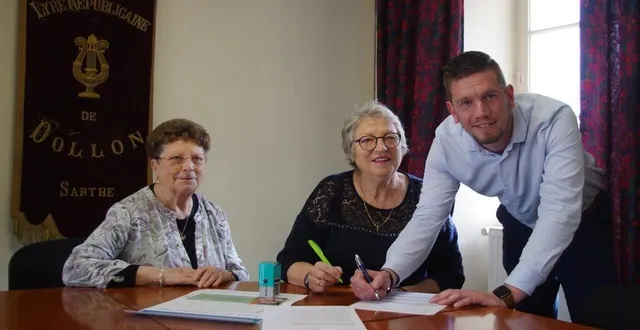 photo  la convention est signée.  &copy;  le maine libre 