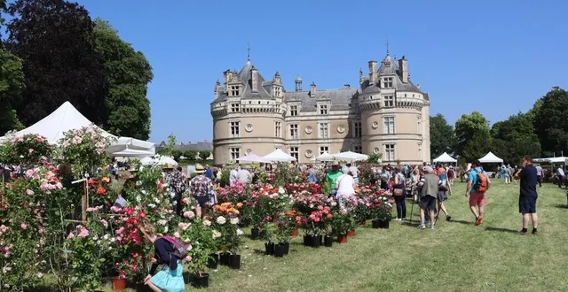 photo  la 29e fête des jardiniers a lieu au château du lude, ces samedi 3 et dimanche 4 juin 2023.  &copy;  ouest-france 