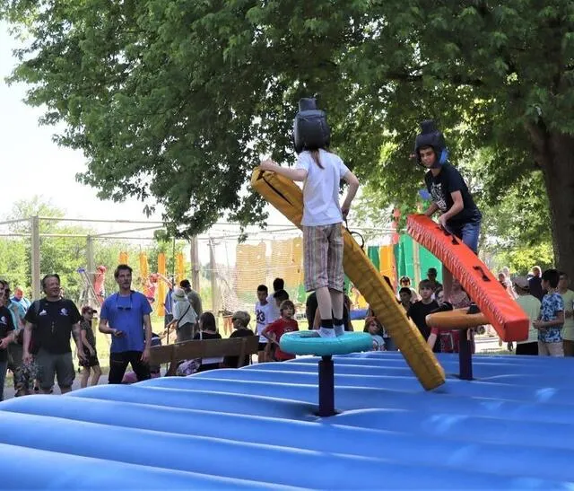 photo la joute a eu son petit succès, lors de la fête des lacs.  ©  ouest-france