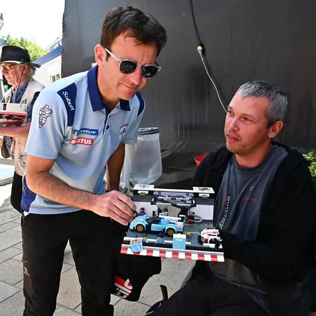 photo romain dumas patricipe au mans est au mans pour la troisième année avec glickenhaus.  ©  franck dubray / ouest france
