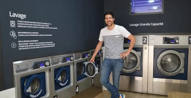 photo  kevin gaudron, l’un des deux associés de la laverie saint-martin.  &copy;  ouest-france 