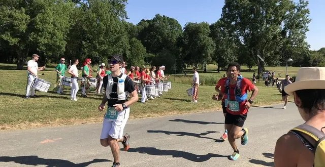 photo  le trail du végétal de 15 km a réuni 1 500 coureurs au départ de terra botanica et à l’arrivée au lac de maine, à angers (maine-et-loire) ce dimanche 4 juin 2023.  &copy;  ouest-france 
