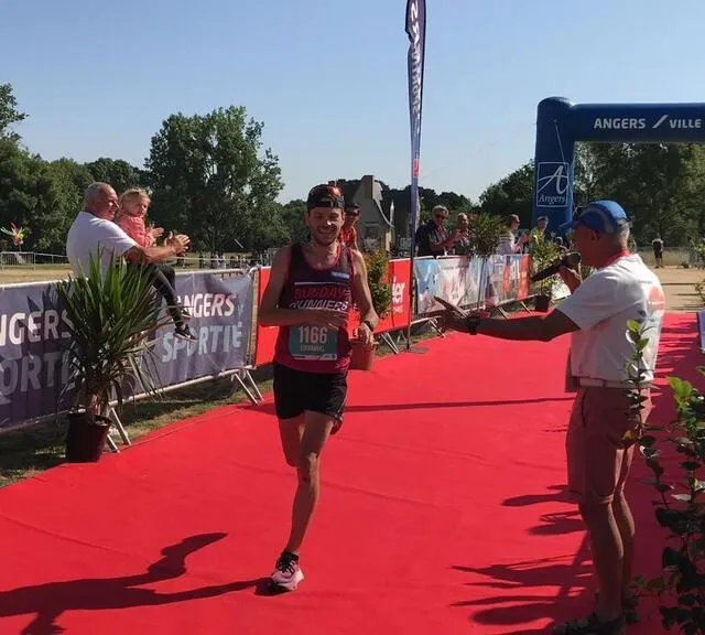 photo emmanuel bonnier a remporté le trail du végétal avec un temps de 54 minutes et 26 secondes.  ©  ouest-france