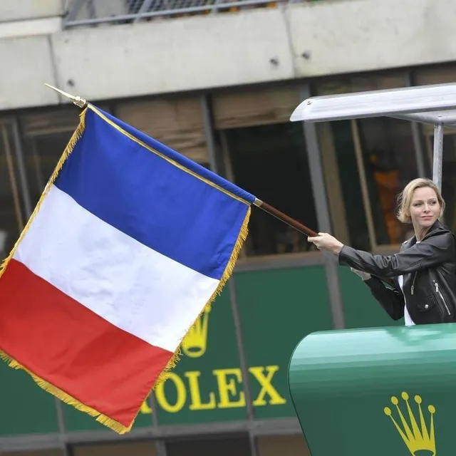photo départ royal en 2019 avec son altesse sérénissime la princesse charlène de monaco.  ©  archives le maine libre yvon loué