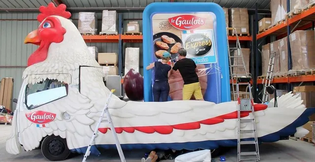 photo  le dernier char le gaulois en cours de préparation, au cœur du site du groupe ldc, à sablé-sur-sarthe, mardi 6 juin 2023.  &copy;  ouest-france 