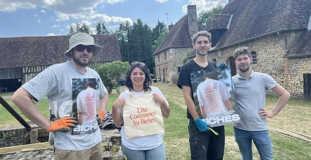 photo  l’équipe du biches festival, sous la direction de margaux nicoleau-rousset, prépare la 8e édition qui se déroule ce week-end à la ferme de rai.  &copy;  ouest-france 