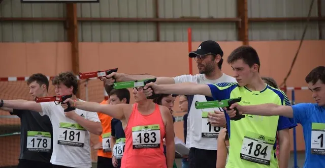 photo  les collégiens, adhérents de l’association sportive, pratique le laser-run depuis quatre ans.  &copy;  ouest-france 