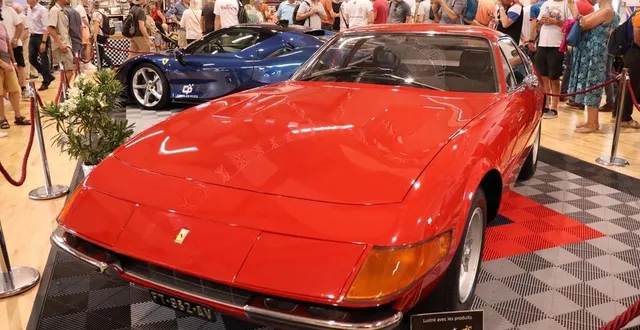 photo  le thème de cette année du british classic welcome ? ferrari ! certains modèles étaient exposés à l’intérieur de la salle du val-de-vray de saint-saturnin, ce vendredi 9 juin 2023.  &copy;  ouest-france 