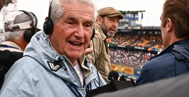photo  le réalisateur claude lelouch tourne, ce samedi 10 juin 2023, des séquences de son prochain film pendant la course.  &copy;  franck dubray / ouest france 