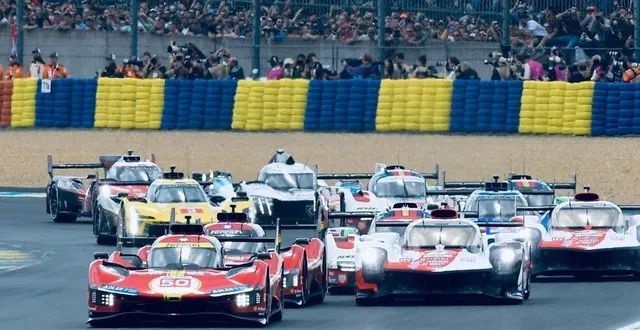 photo  le premier tour de l’édition du centenaire des 24 heures du mans a été agité.  &copy;  photo : marc ollivier / ouest-france 