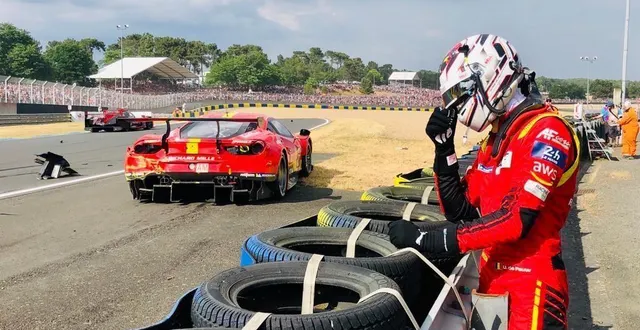 photo  les crashes se multiplient aux 24 heures du mans et les abandons aussi…  &copy;  photo : marc ollivier/ouest-france 