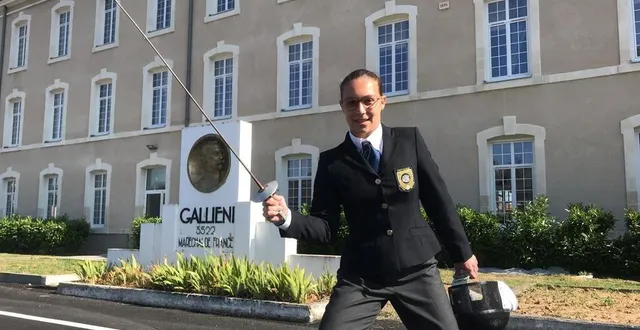 photo  blue’ann est élève au prytanée de la flèche et championne de fleuret de la sarthe dans sa catégorie, en 2023. l’établissement possède quatre véritables pistes d’escrime.  &copy;  le maine libre 