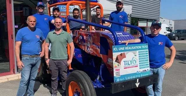 photo  l’équipe de tracto-cross prc et nicolas leroy, président de tilyo.  &copy;  le maiane libre 