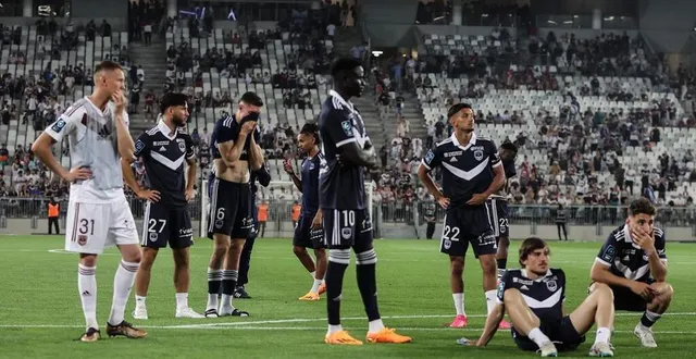 photo  les girondins de bordeaux évolueront en ligue 2 la saison prochaine.  &copy;  photo : thibaud moritz / afp 