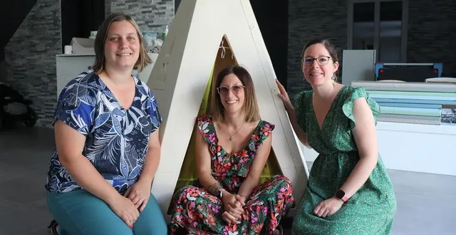 photo  élodie besnardeau, mathilde soufflet et cindy langevin vont ouvrir leur maison d’assistantes maternelles (mam) babizouges à bazouges-cré-sur-loir (sarthe), en avril 2024.  &copy;  ouest-france 