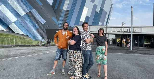 photo  nicolas chevallier, programmateur, anne bellenger, responsable de la communication, damien ybert, en charge de l’accompagnement, et céline ferry, la directrice de la luciole, la salle de musiques actuelles d’alençon.  &copy;  ouest-france 