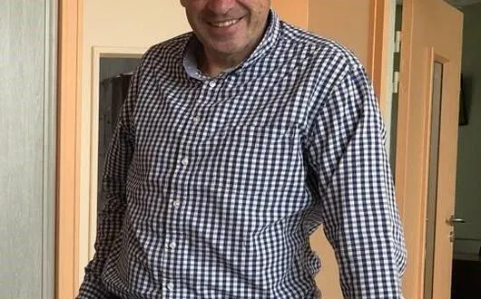 photo  christophe jehannin, président du club de foot du mêle-sur-sarthe.  &copy;  archives ouest-france 