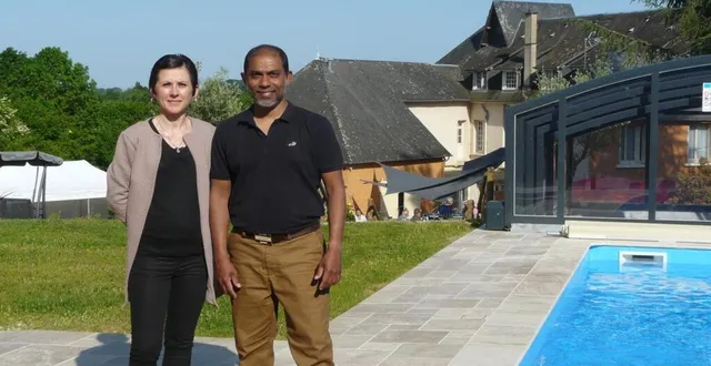 photo  géraldine et subhath thudawe lors de l’inauguration.  &copy;  le maine libre 