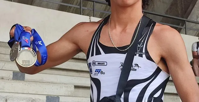 photo  helliot a enregistré de nouveaux records : en course 200 m et en saut en longueur.  &copy;  le maine libre 