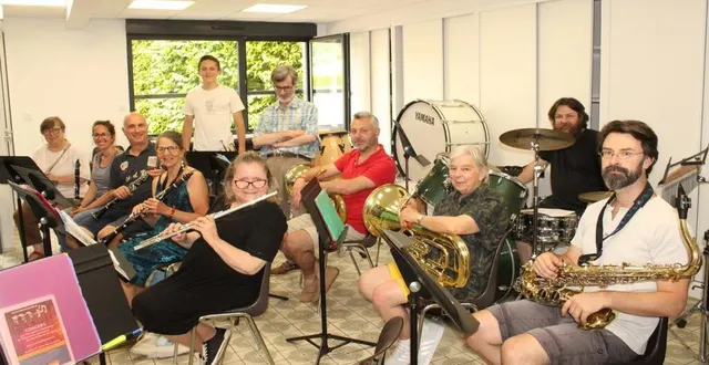 photo  les musiciens de l’orchestre d’harmonie étaient en répétition, samedi, à l’école intercommunale de musique.  &copy;  ouest-france 
