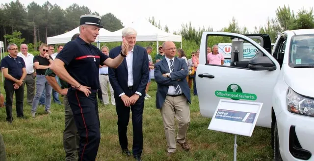 photo  les partenaires (état, département, sdis, onf) ont lancé la campagne 2023 de lutte contre les incendies de forêt.  &copy;  le maine libre 