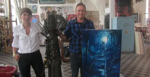 photo  la sculptrice maho et le peintre florent maussion proposeront une exposition intitulée passeurs de lumières, du samedi 24 juin au dimanche 16 juillet.  &copy;  ouest-france 