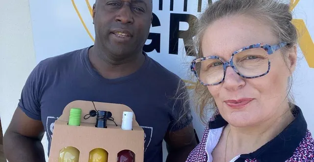 photo  pascal mendy et carole simon, gérants de mme green.  &copy;  carole simon 