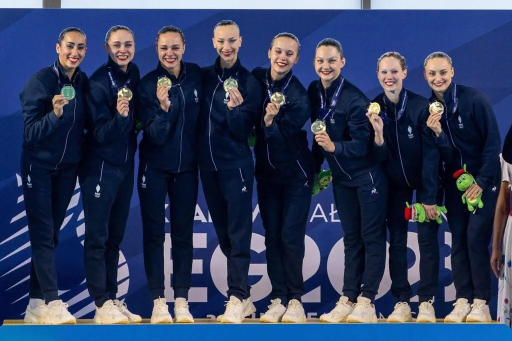 Jeux européens. Natation artistique la France sacrée, première médaille d’or pour le clan